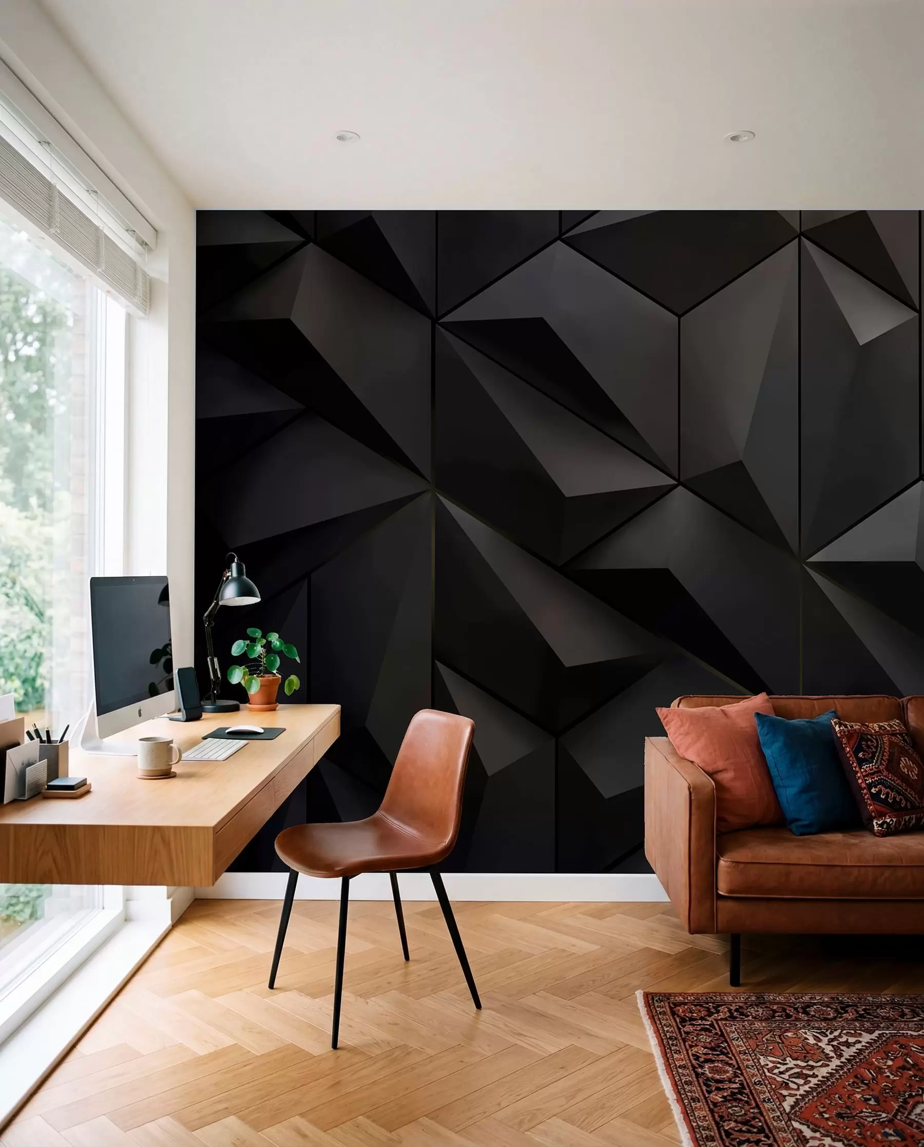 Fototapety Trojuholníkové panely u79936