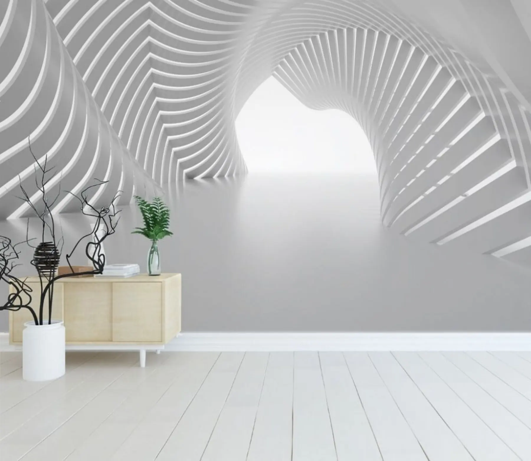 Fototapety Biely tunel u02035