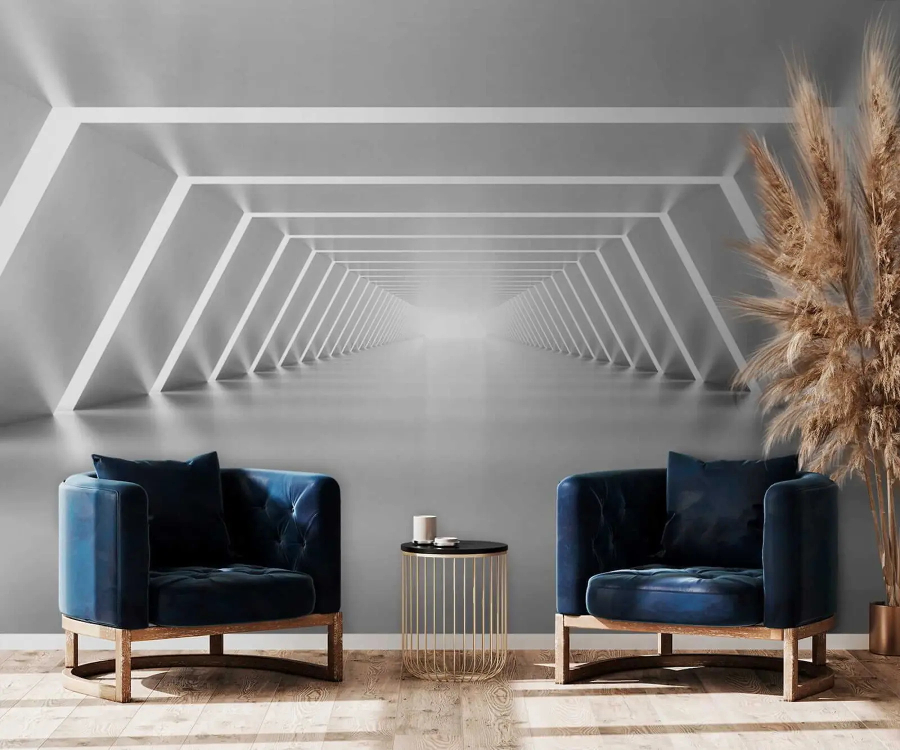 Fototapety Šedý tunel u03369