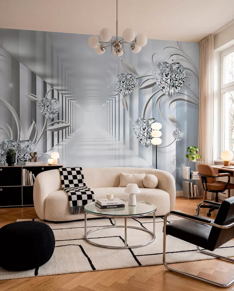 Fototapety Diamantové srdce v tuneli u07513