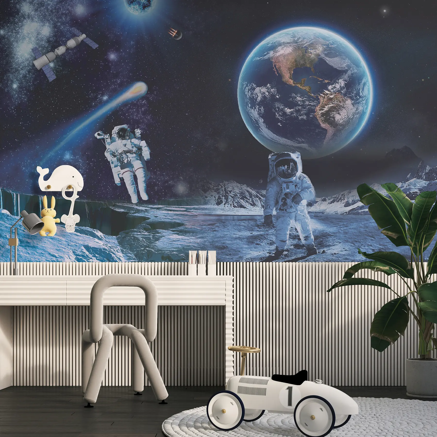 Fototapety Astronauti na Mesiaci u23243