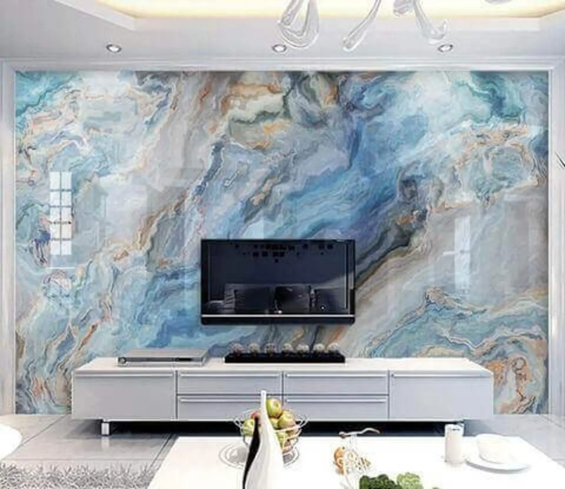 Fototapety Modrý mramor u28985