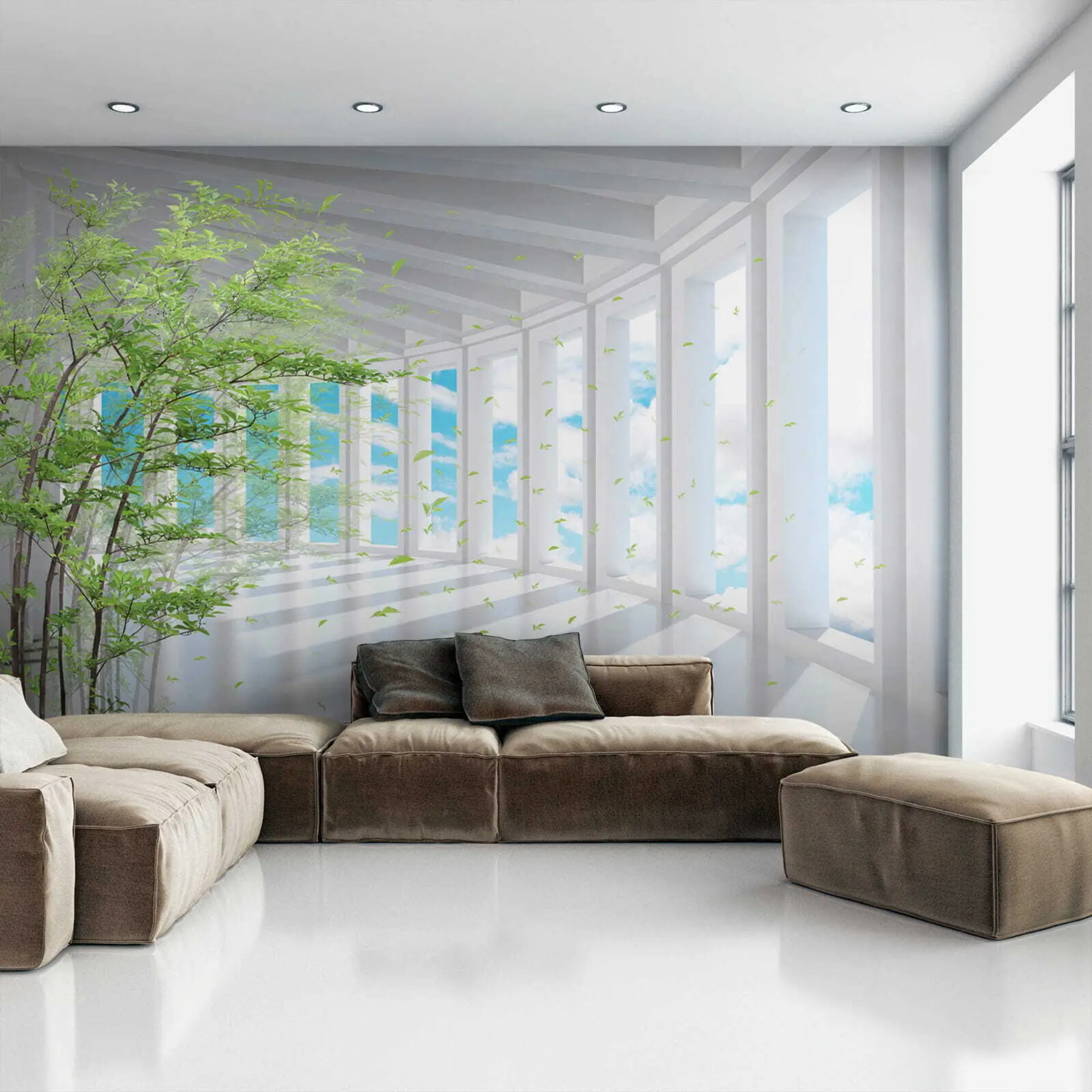 Fototapety Tunel s výhľadom na oblak u29922