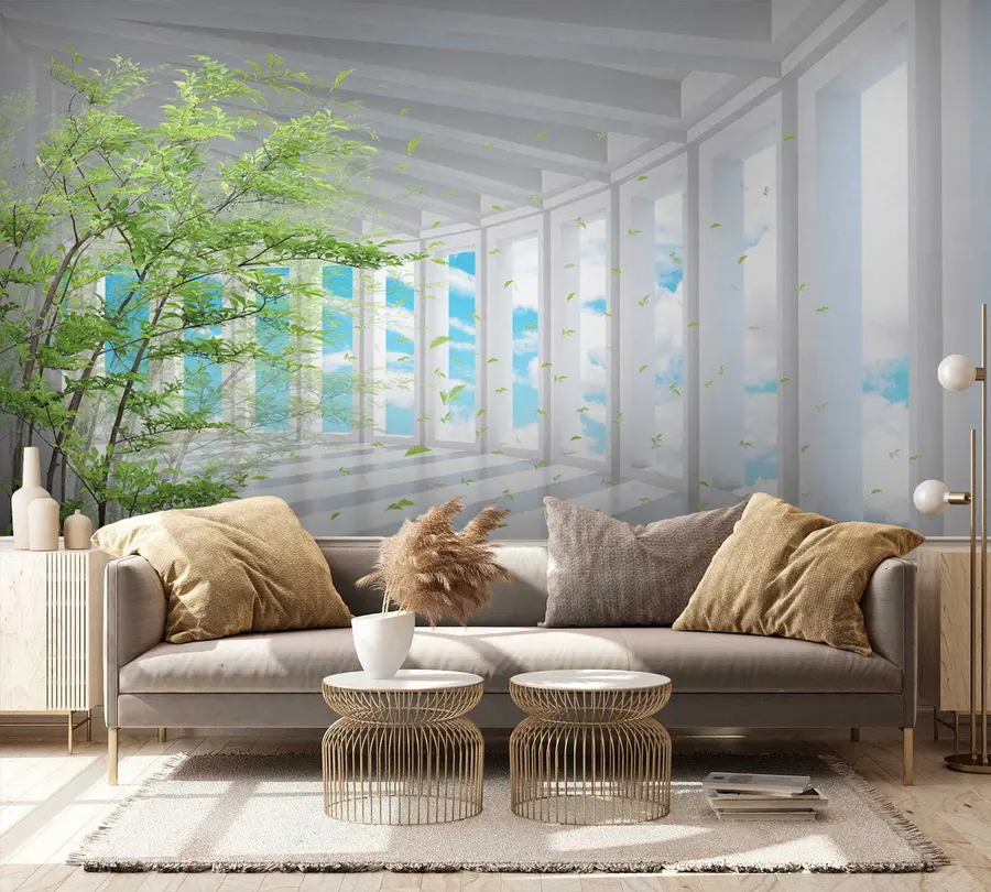 Fototapety Tunel s výhľadom na oblak u29922