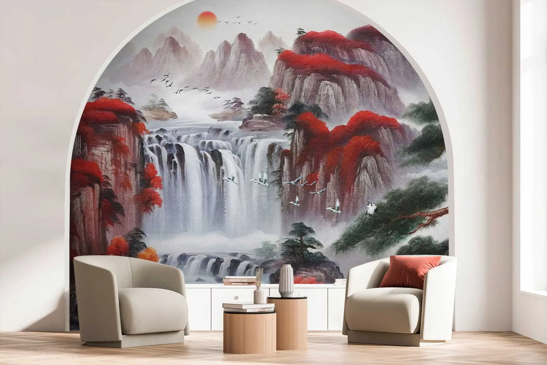 Fototapety Vodopád v japonskom štýle u36222