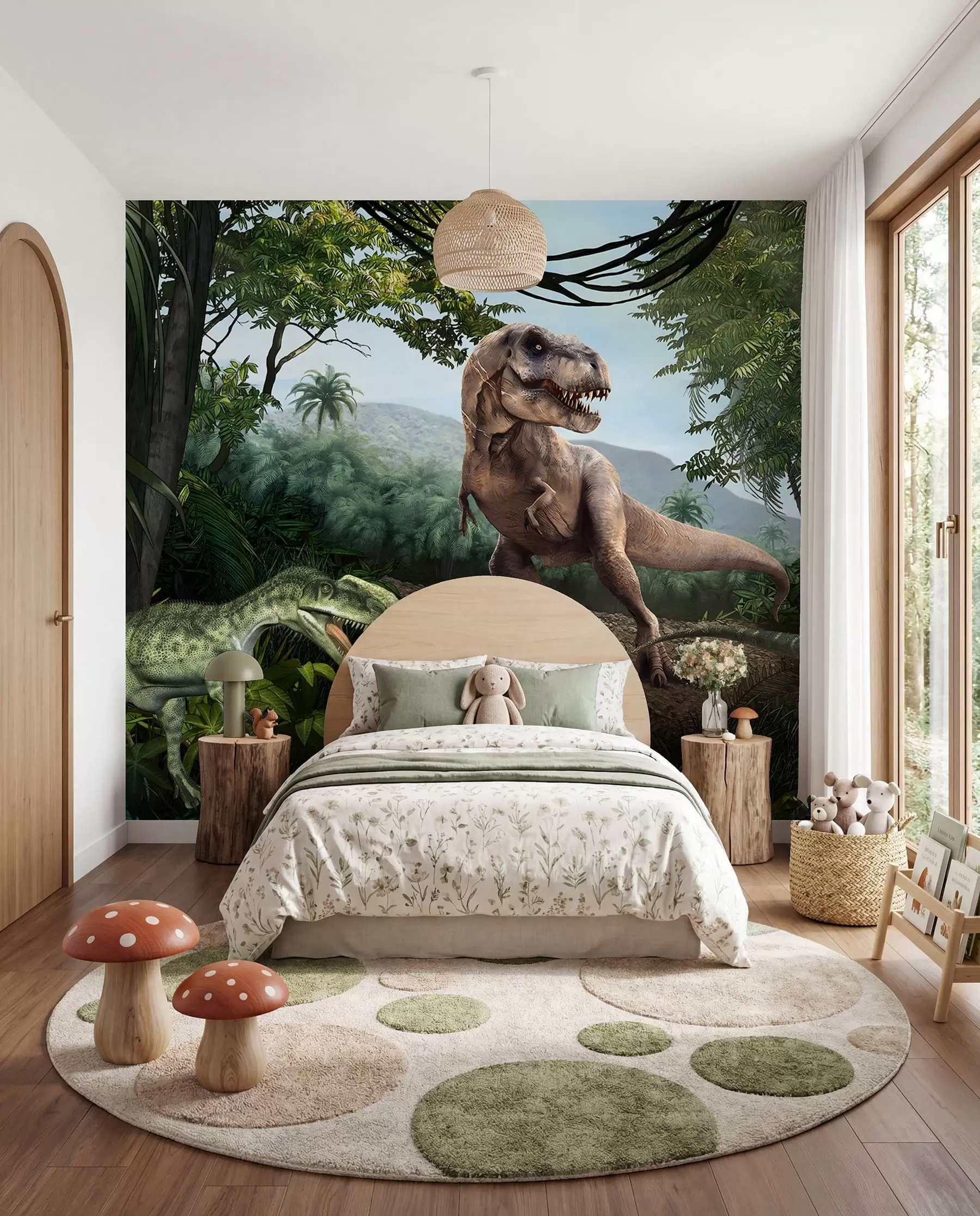 Fototapety Dinosaury v džungli u36756