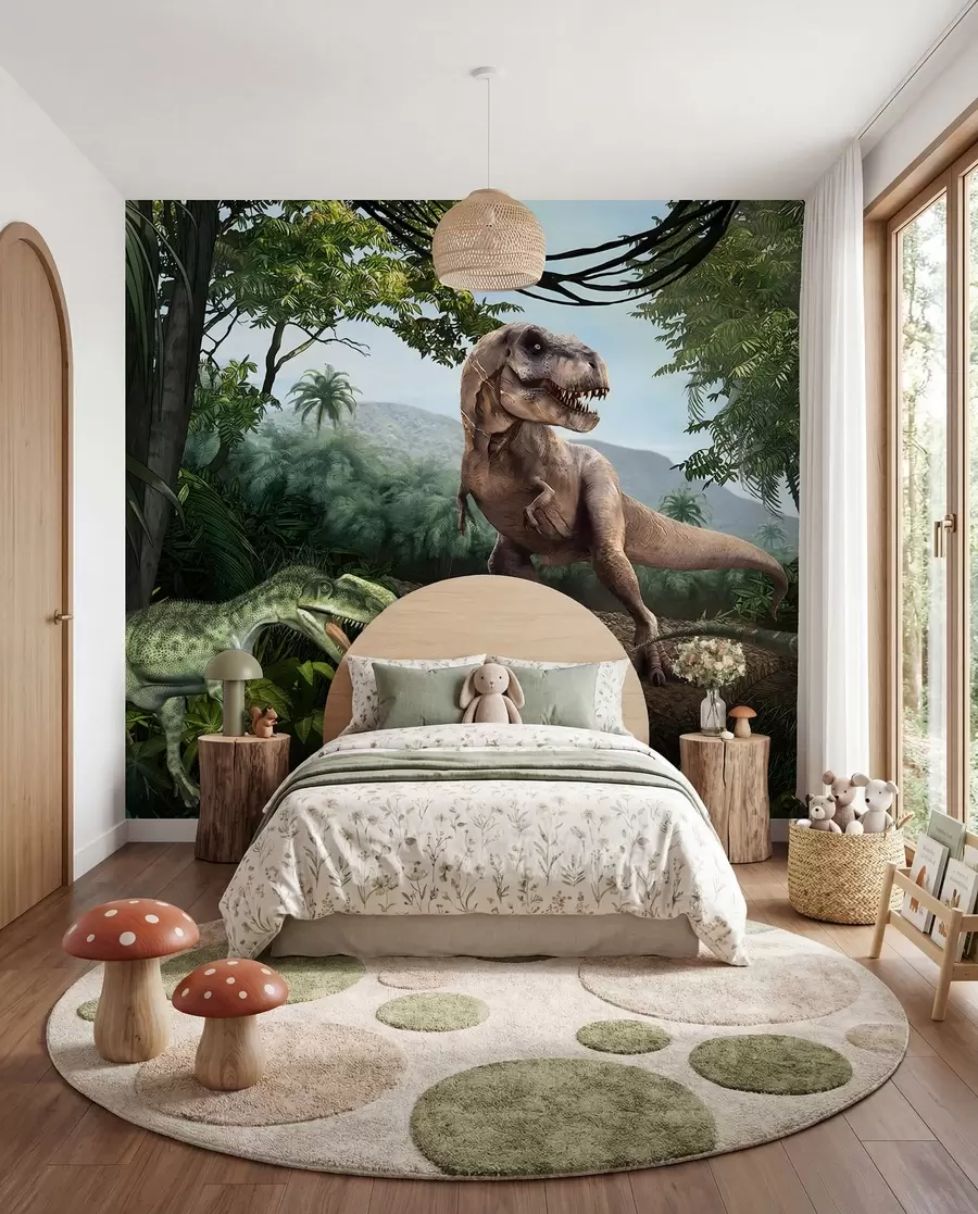 Fototapety Dinosaury v džungli u36756