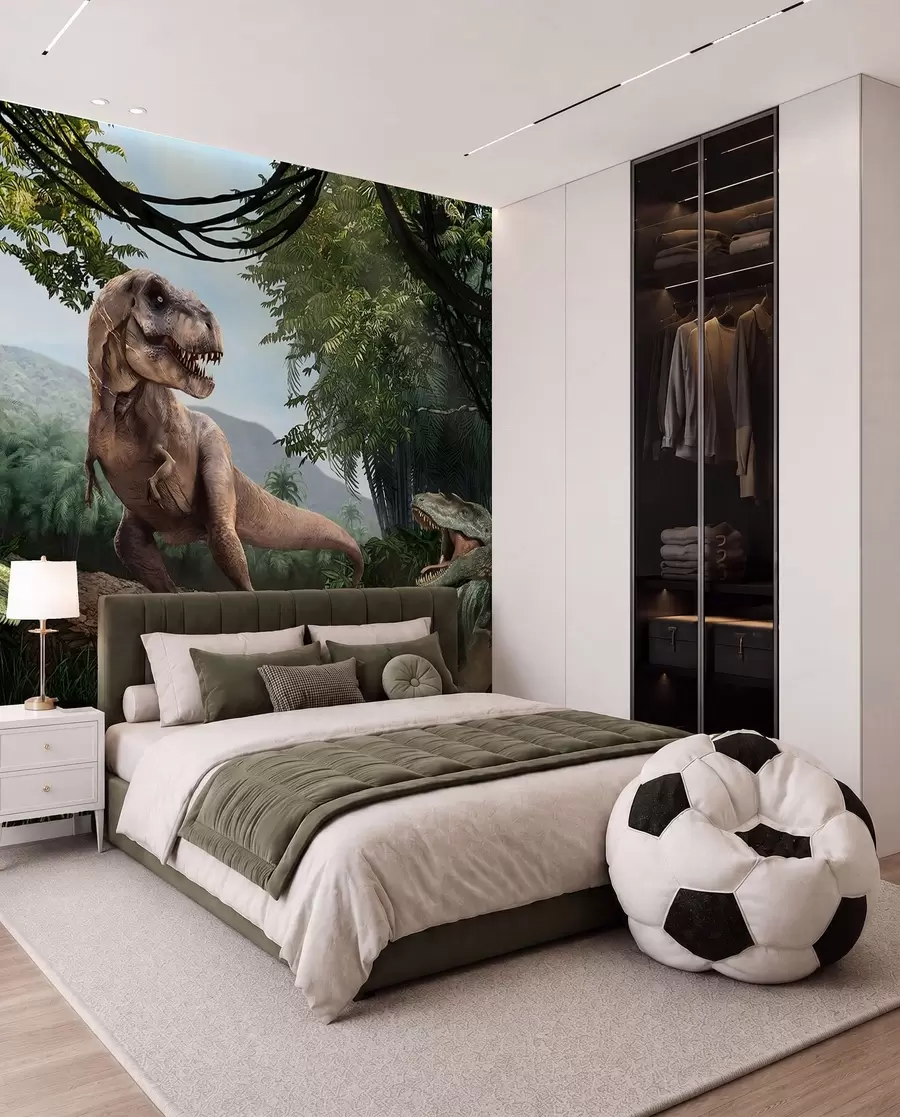 Fototapety Dinosaury v džungli u36756