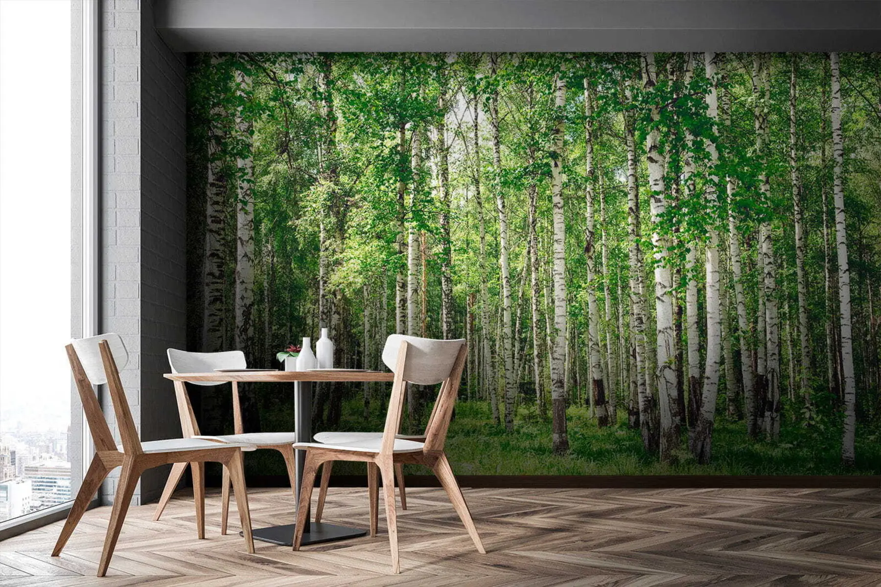 Fototapety Brezový les u52530
