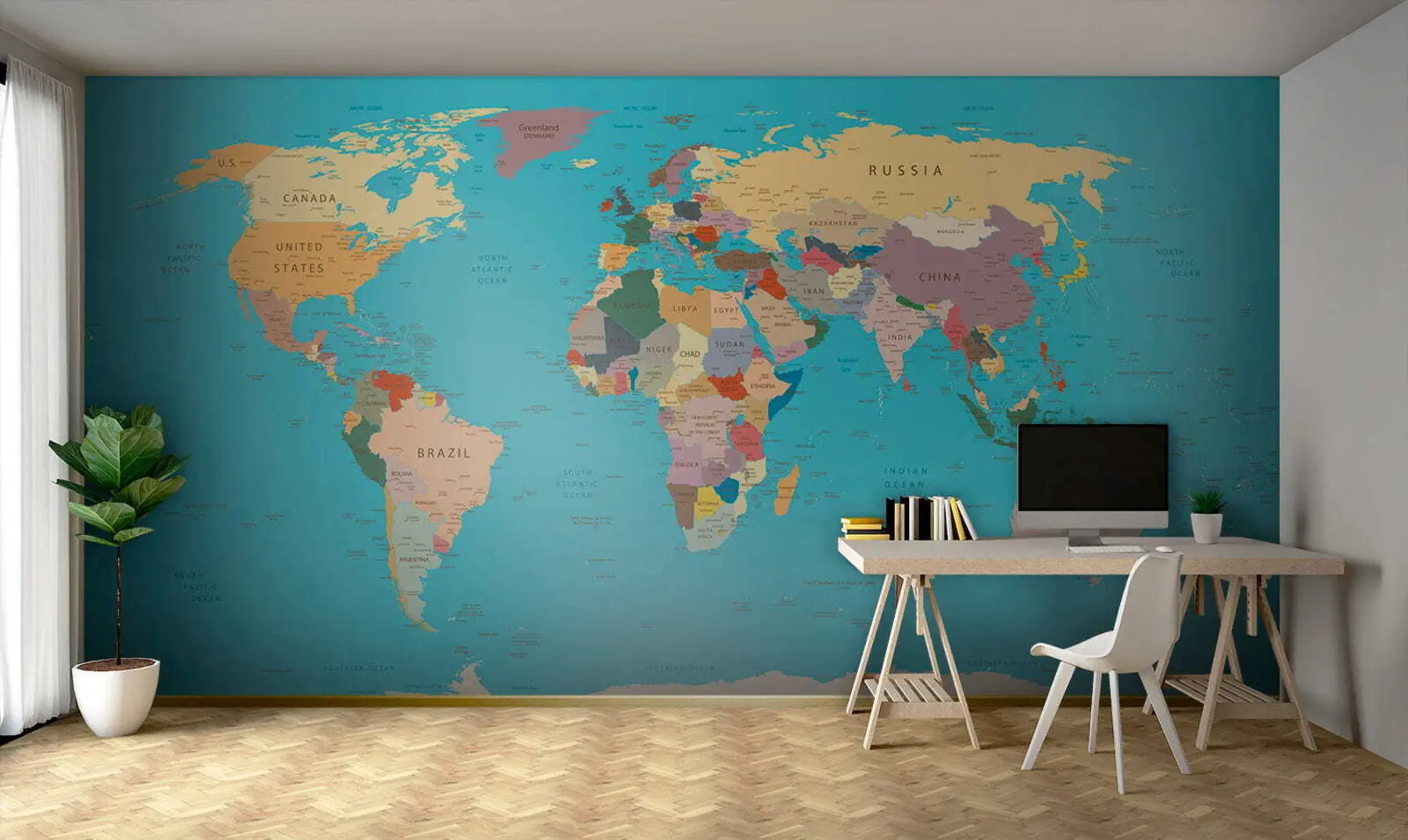 Fototapety Mapa sveta u57440