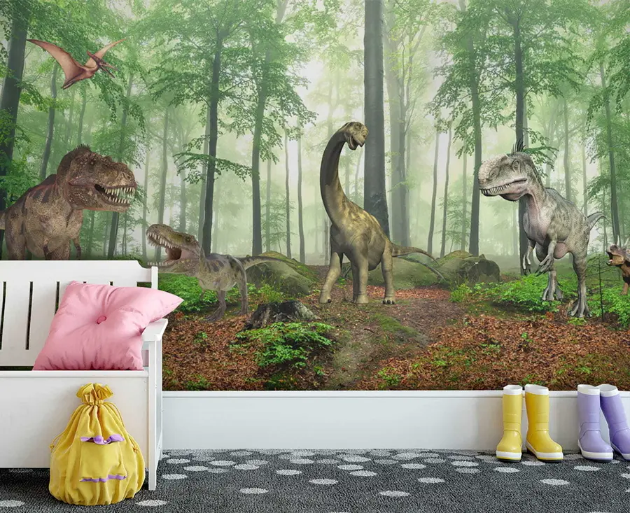 Fototapety Dinosaury v lese u60039