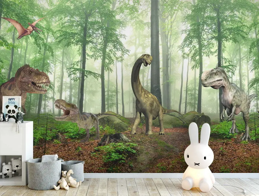 Fototapety Dinosaury v lese u60039