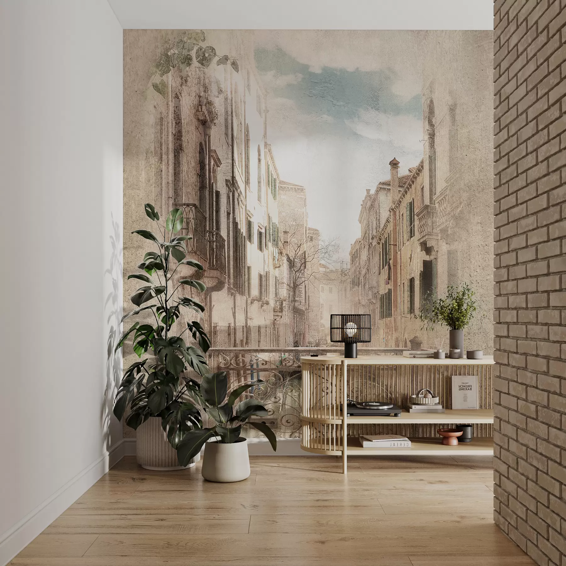 Fototapety Balkón, talianska ulica u60320