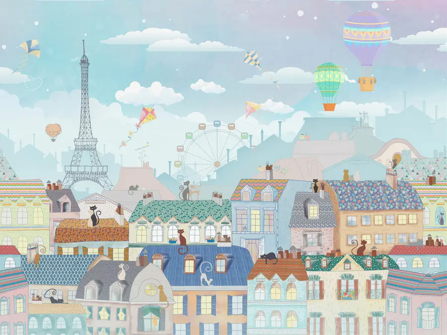 Fototapety Festival v meste mačiek u62119