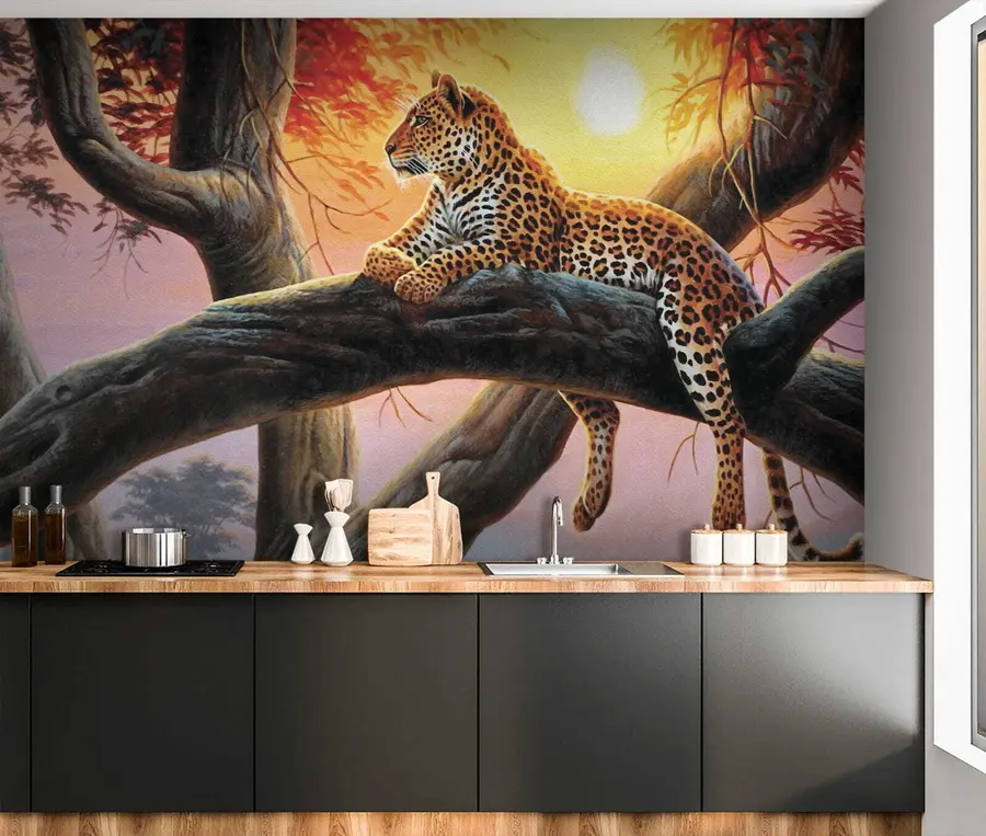 Fototapety Leopard na strome u62925