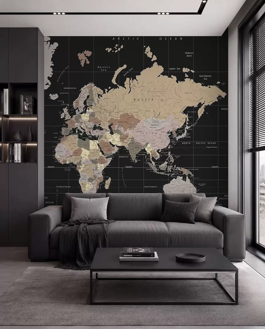 Fototapety Podrobná mapa sveta u99477