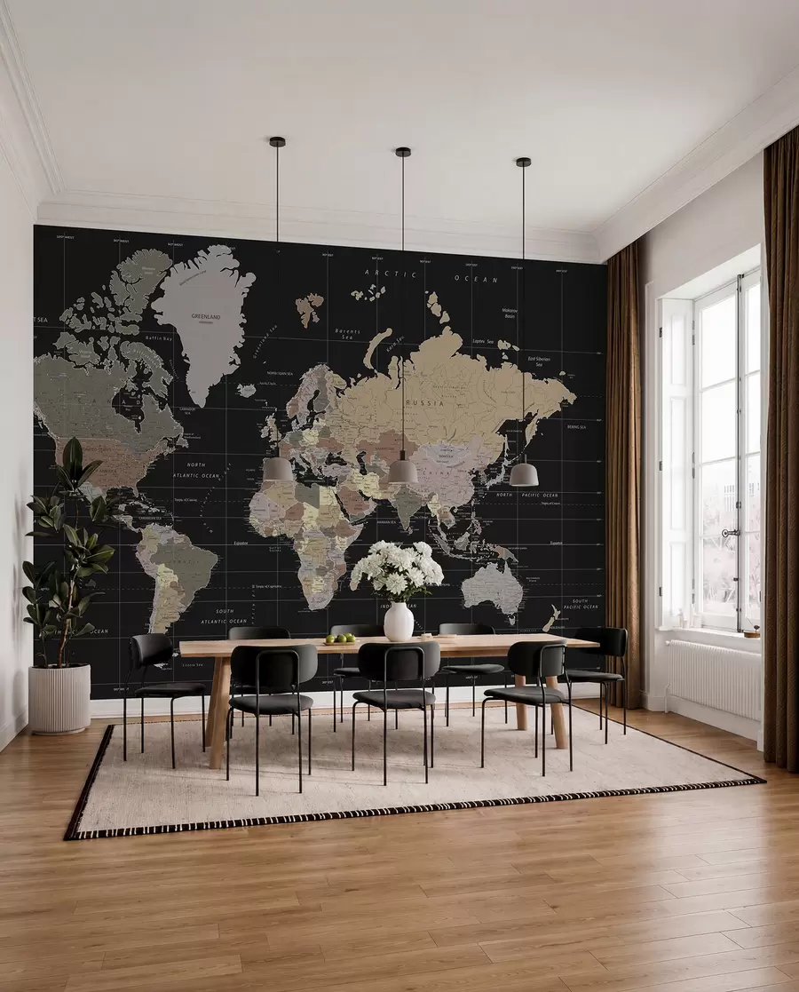 Fototapety Podrobná mapa sveta u99477