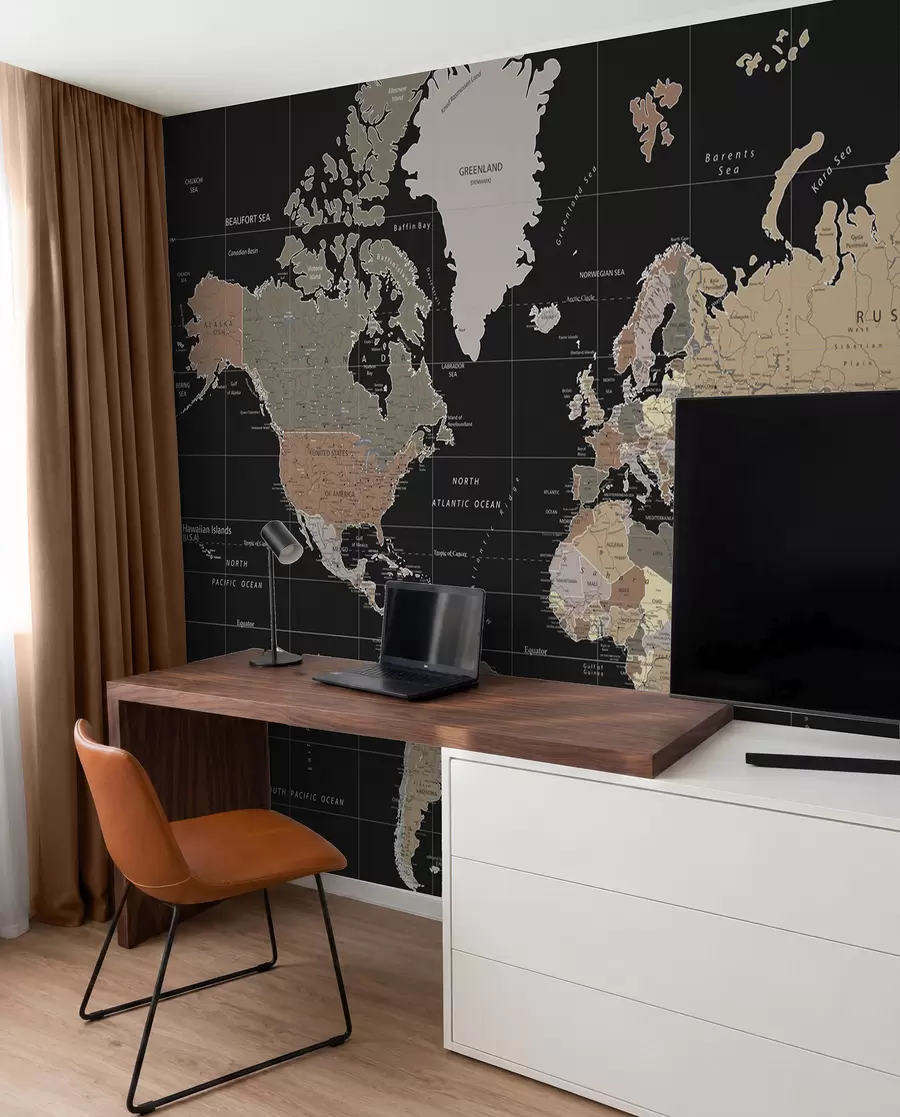 Fototapety Podrobná mapa sveta u99477