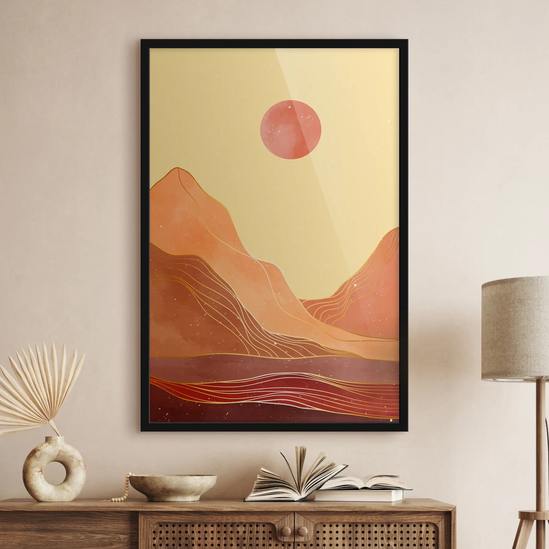 Fototapety Mesiac v horách f37500