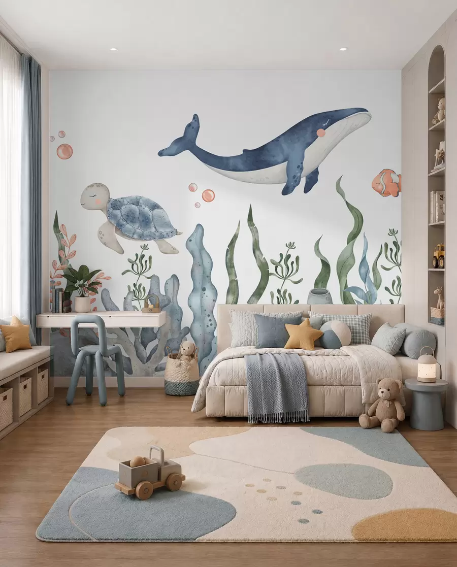 Fototapety Malí priatelia oceánu w00383