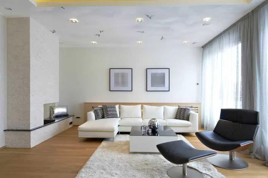 Fototapety Modrá obloha s lastovičkami w00526