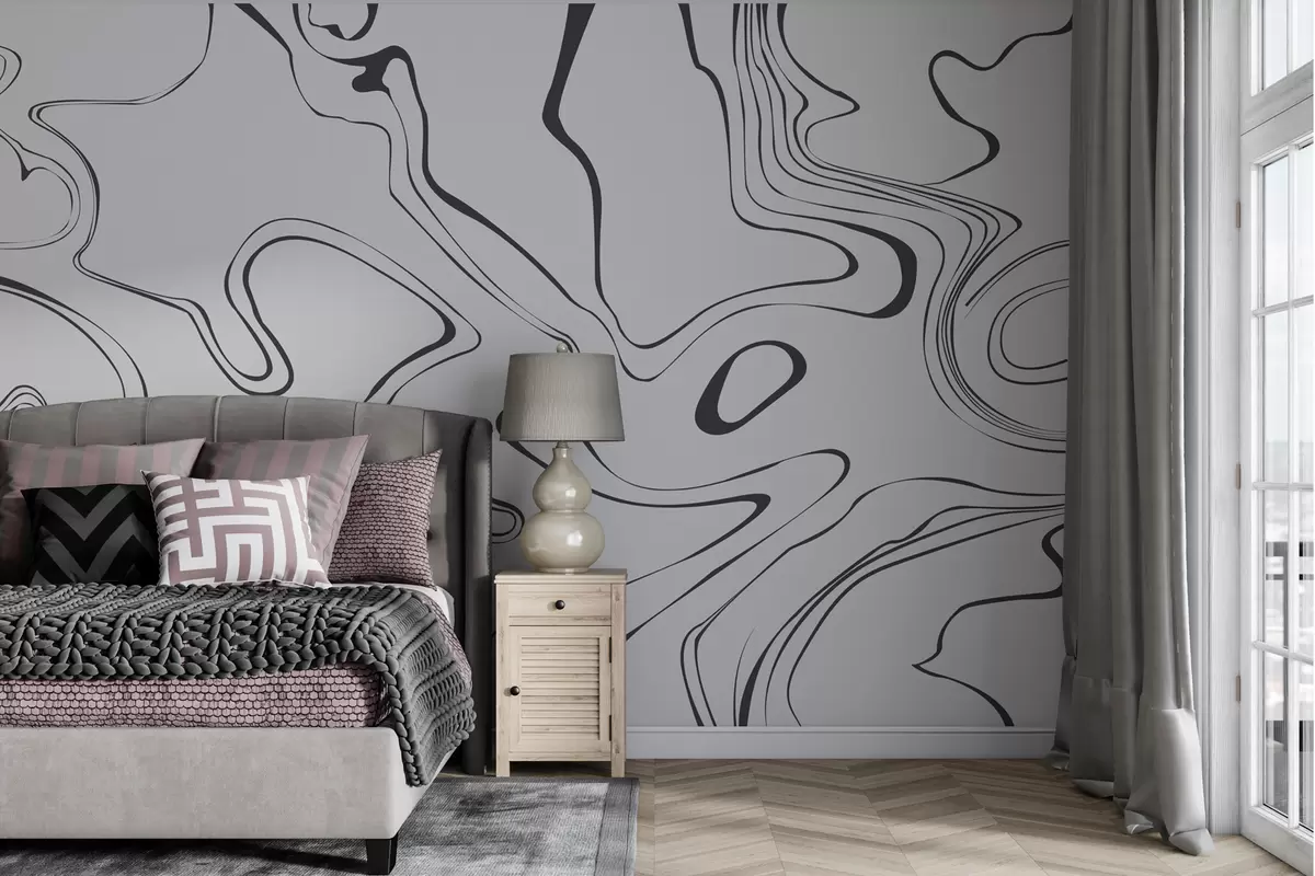 Fototapety Abstraktné pozadie s mramorovým efektom v čiernej farbe w00634v1 - Uwalls.sk Fototapety Abstraktné pozadie s mramorovým efektom v čiernej farbe w00634v1
