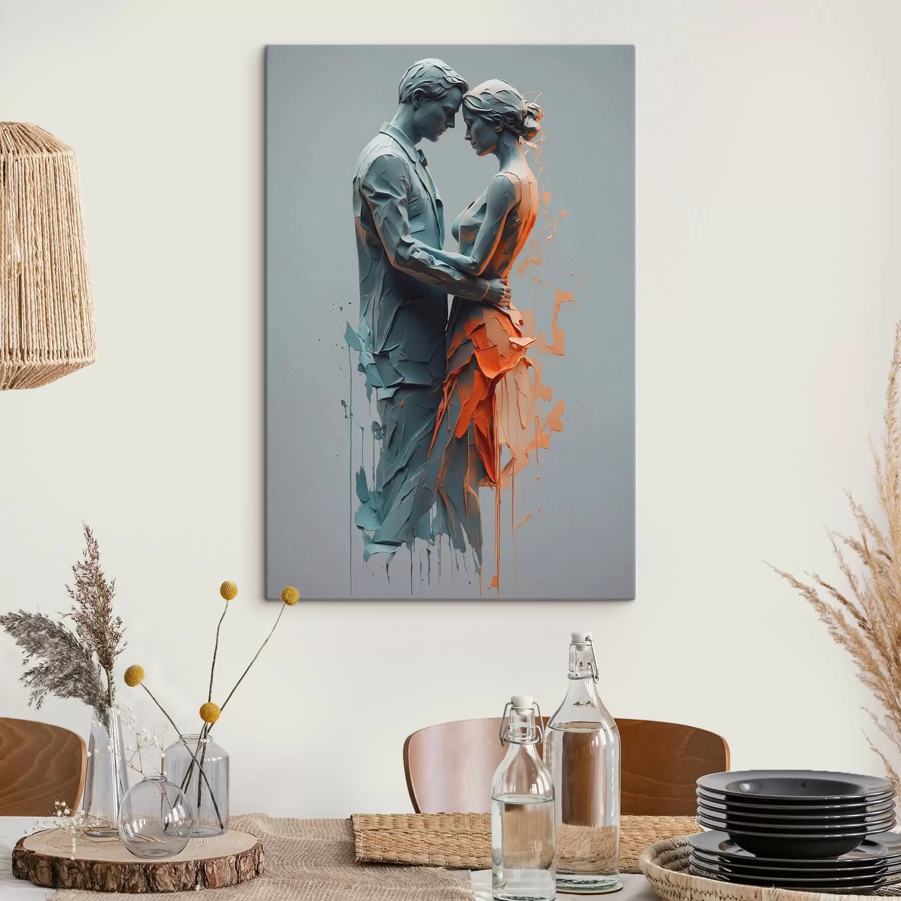 Fototapety Abstraktný pár v tanci s38851