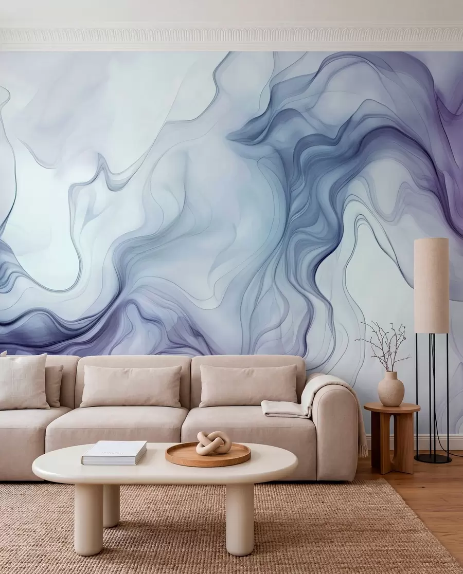 Fototapety Farebné abstraktné vlny na svetlom pozadí w01185v1