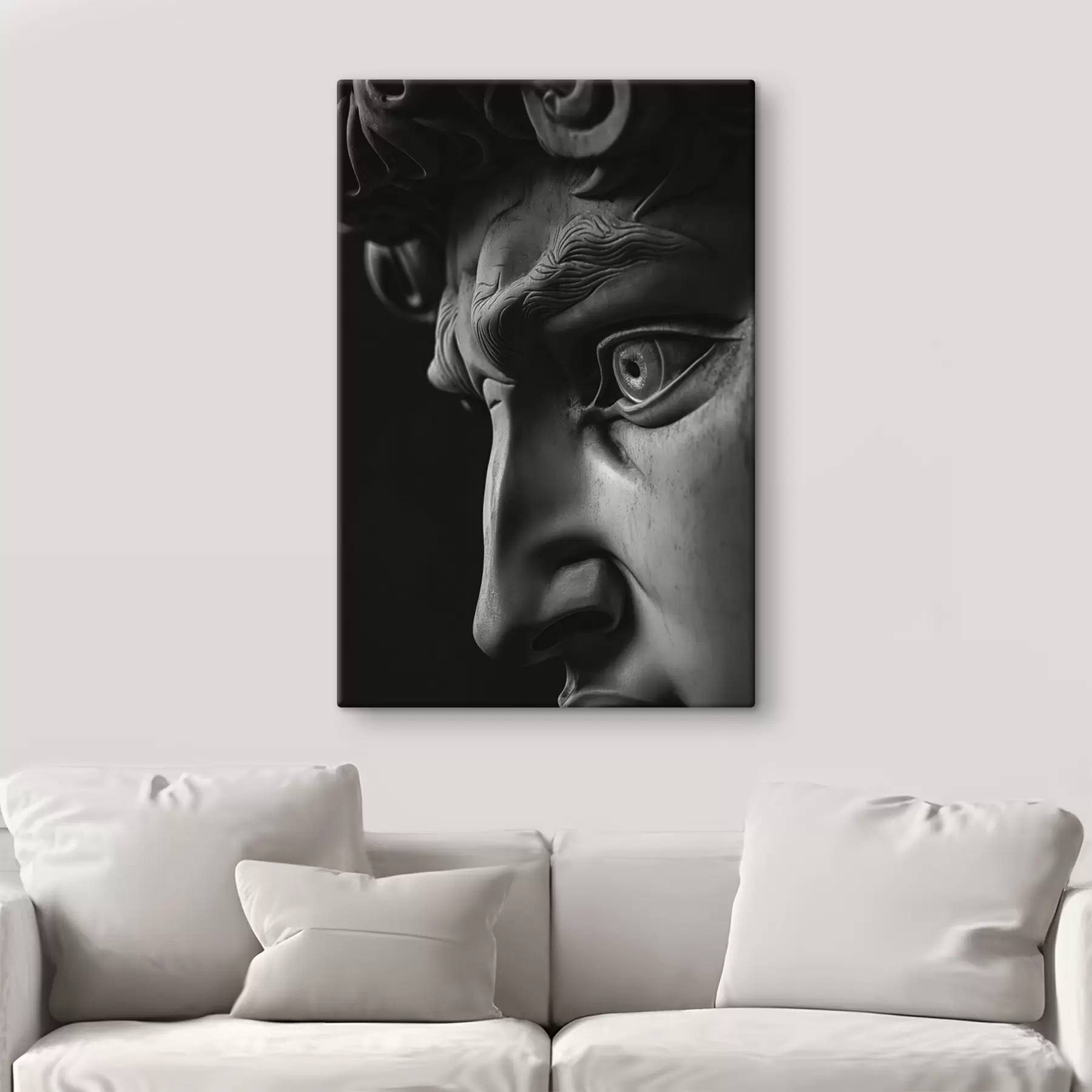 Fototapety detailný portrét Davida z profilu s26124