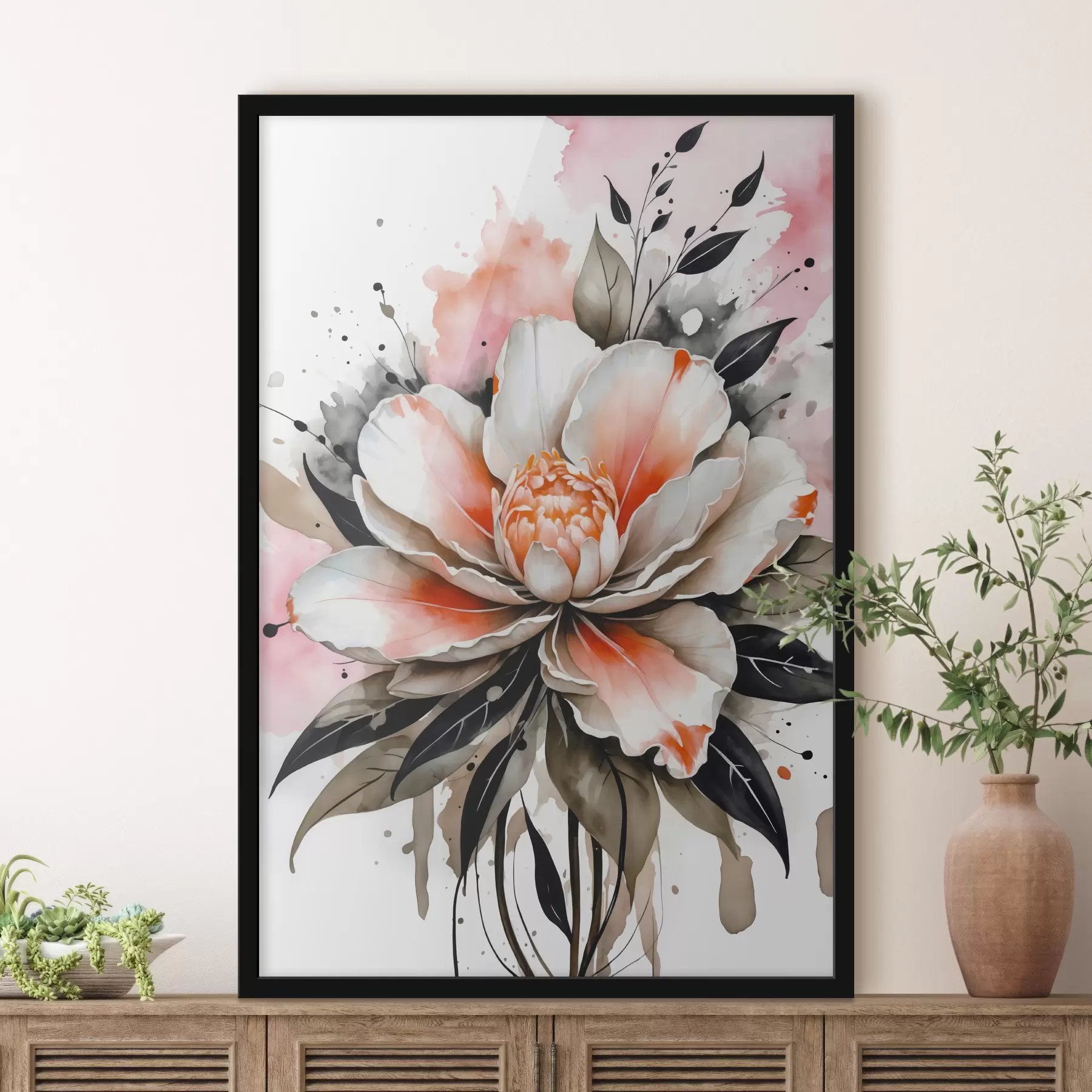 Fototapety Akvarelový kvet f39247