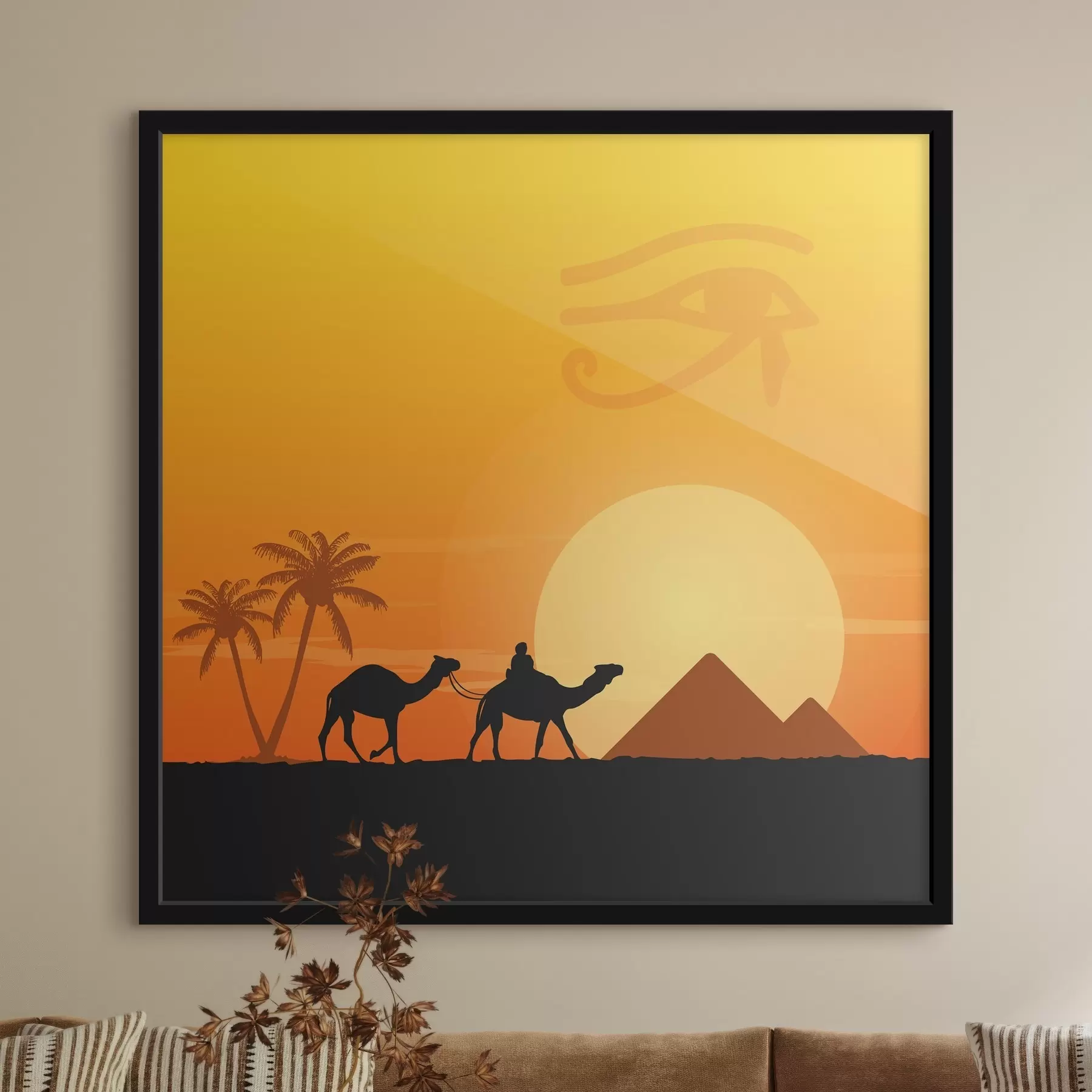 Fototapety Cesta púšťou pod zapadajúcim slnkom f37754