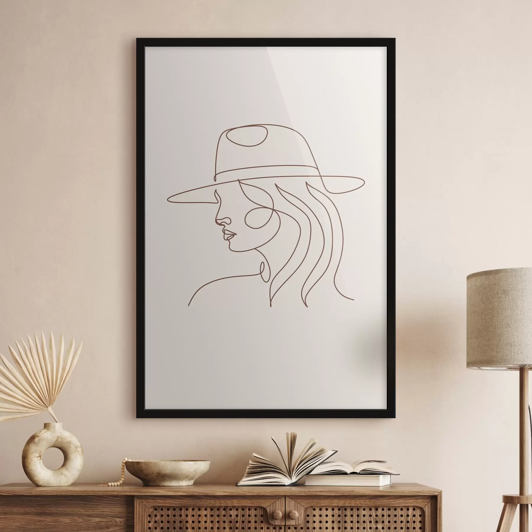 Fototapety Elegantné líniové umenie ženy f38016