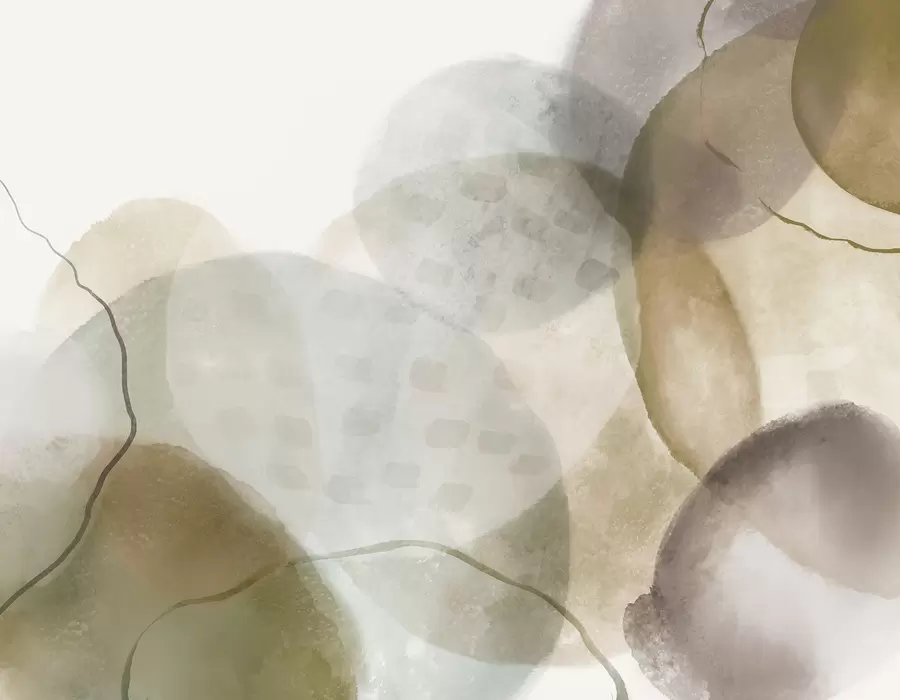 Fototapety Mäkké akvarelové abstraktné tvary v odtieňoch hnedej, sépiovej a bielej w07926v1