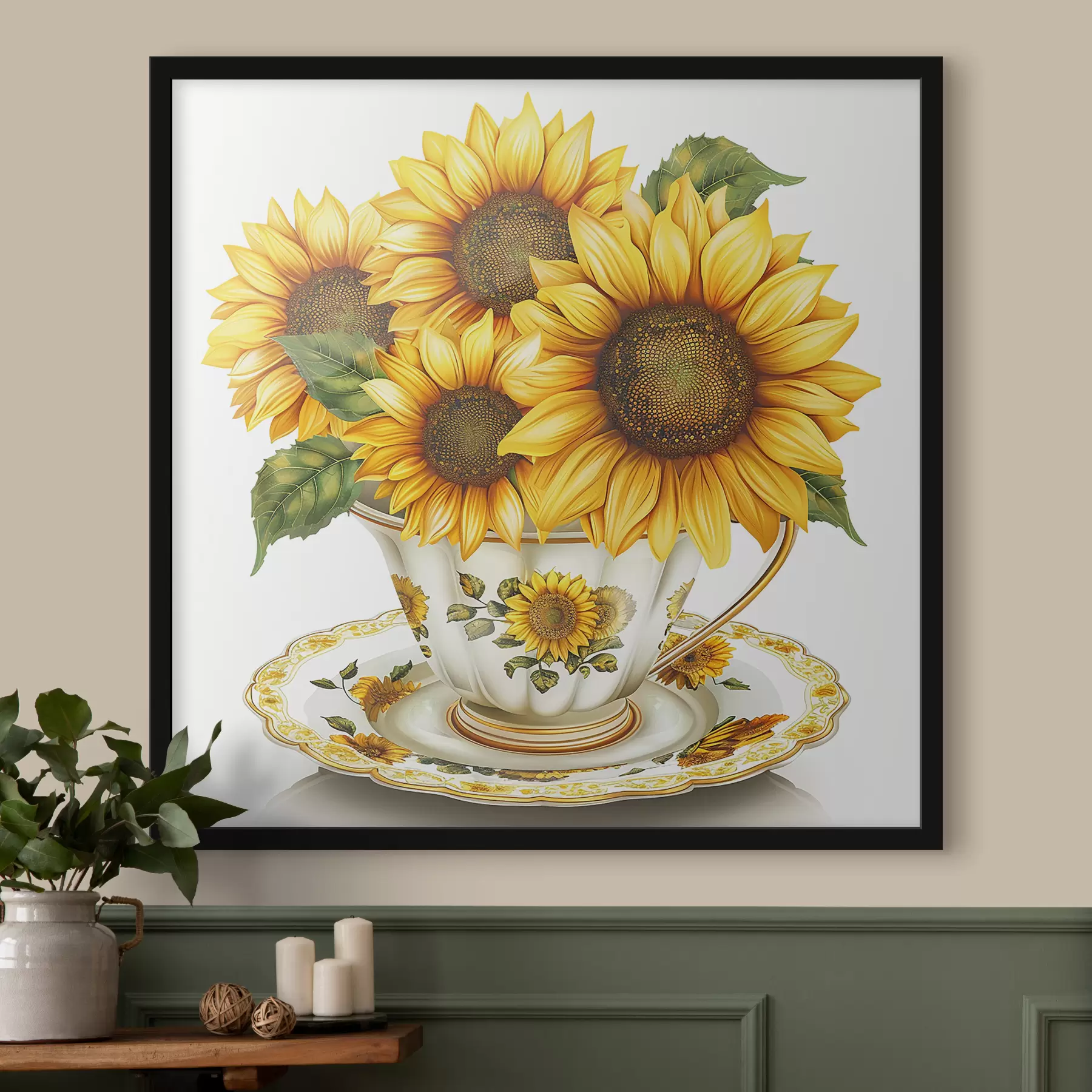 Fototapety Slnečnice v pohári f39241