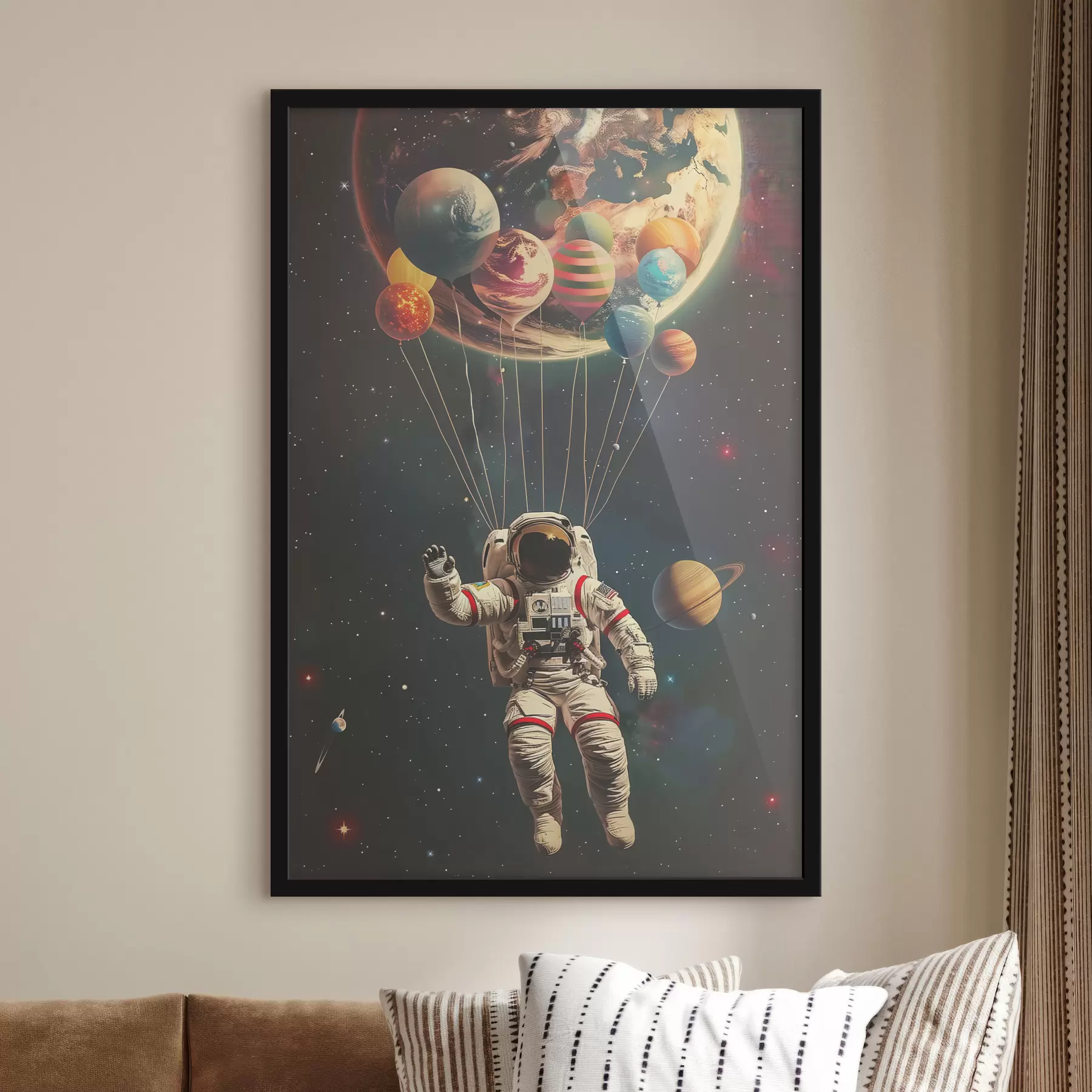 Obraz Astronaut a planéty f40185