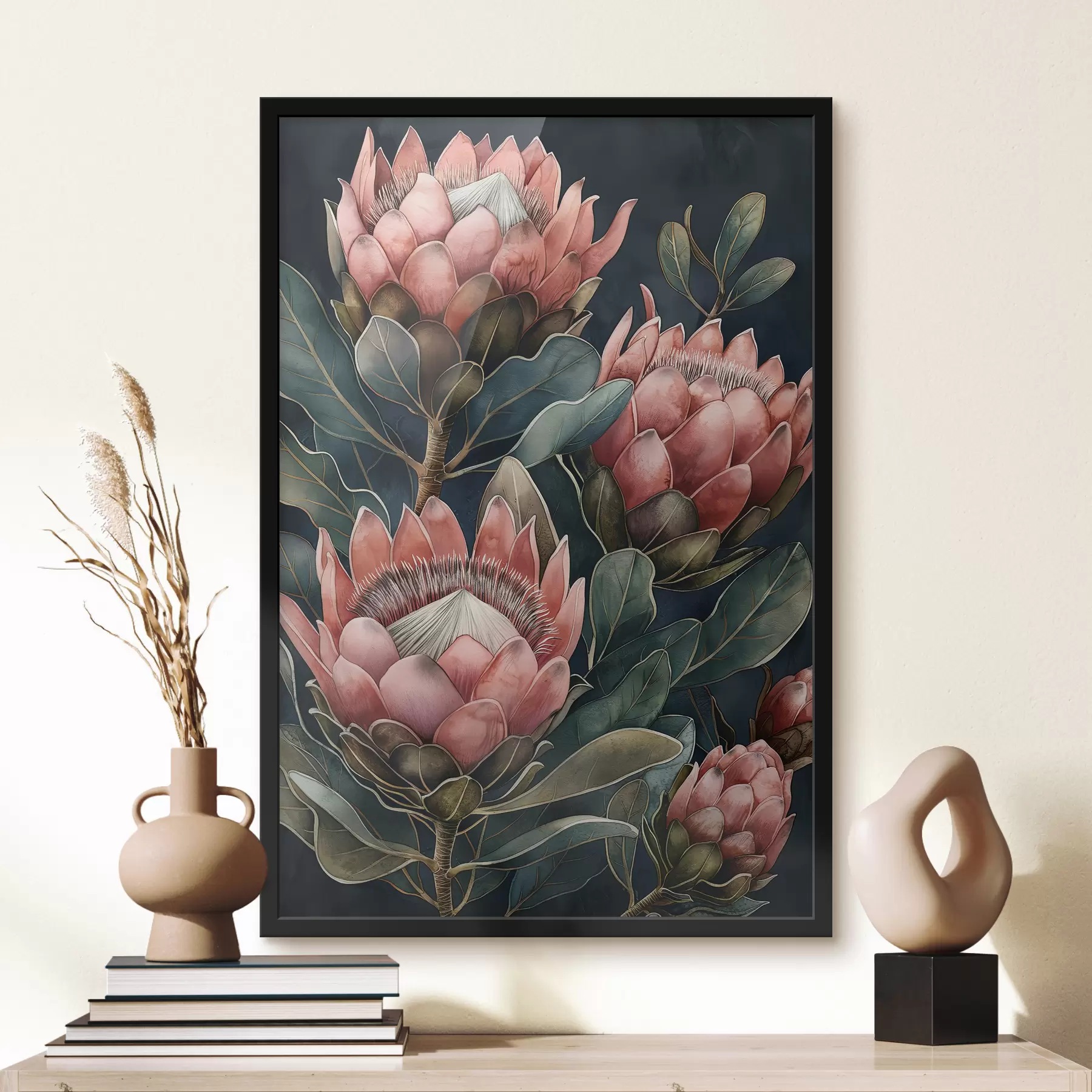 Fototapety veľké protea kvety f40256