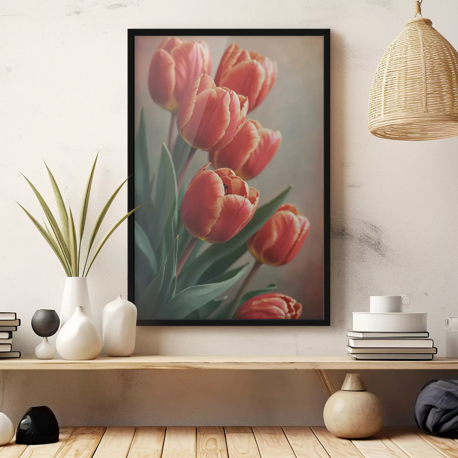Fototapety Tulipány na rozostrenom pozadí f40340