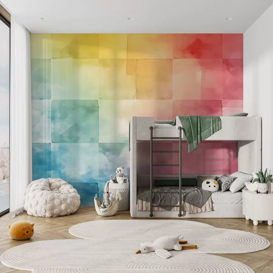 Fototapety Akvarelové obdĺžniky w01015