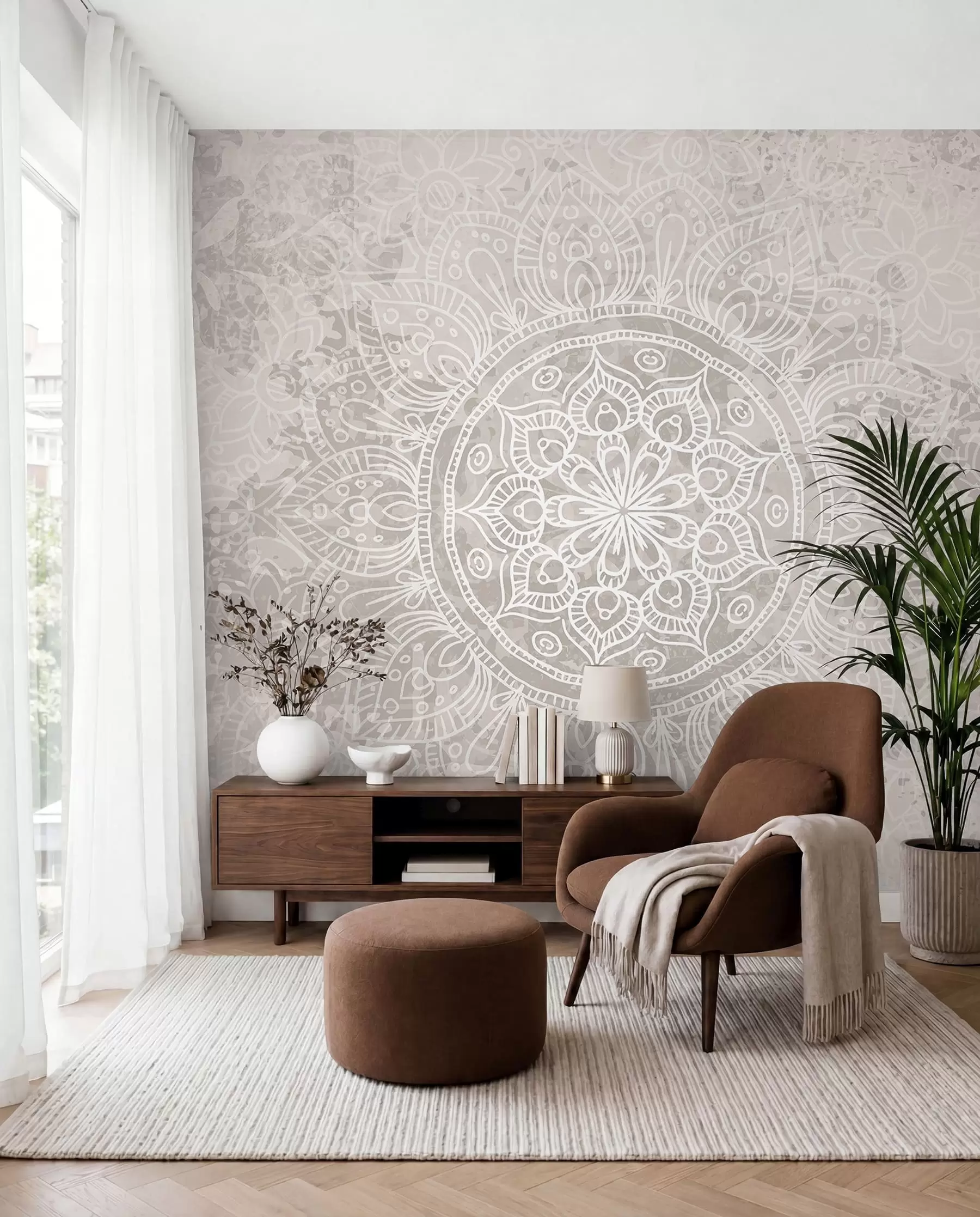 Fototapety Mandala jemných línií w08246
