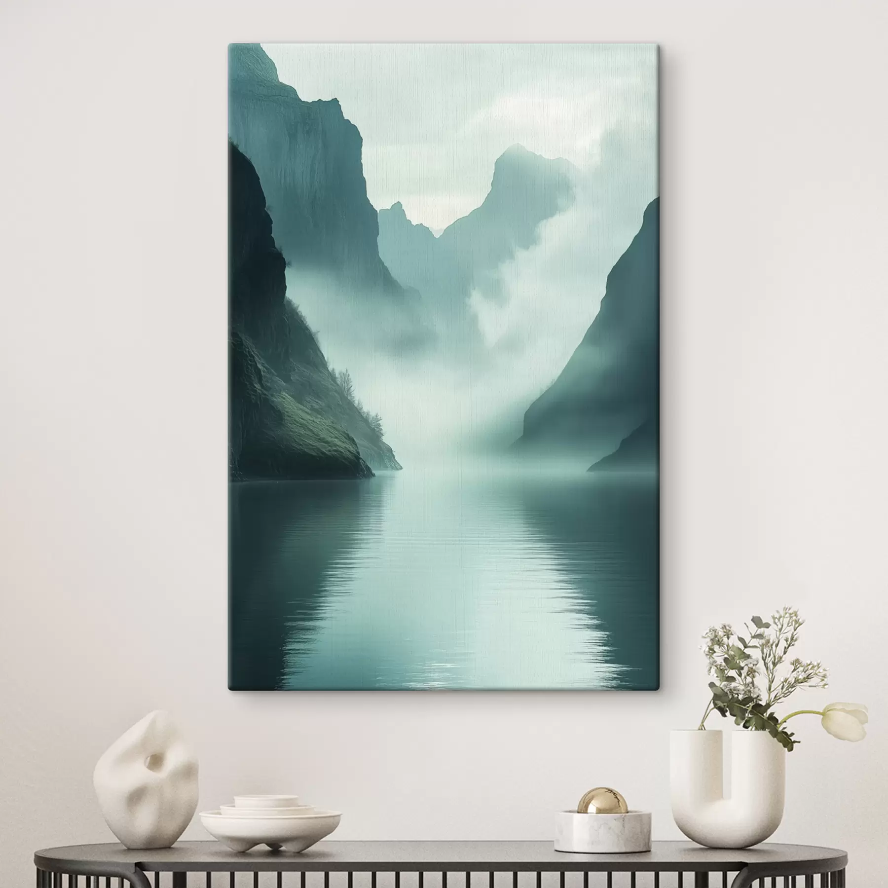 Fototapety Tajomné hory v hmle s40653