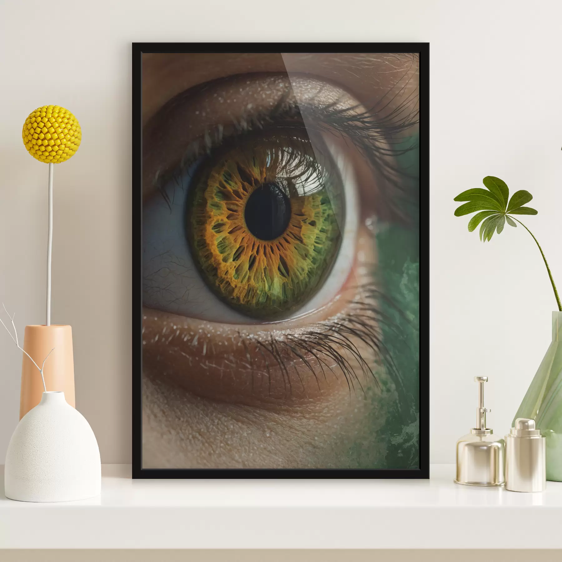 Fototapety Zelené oko zblízka f40701