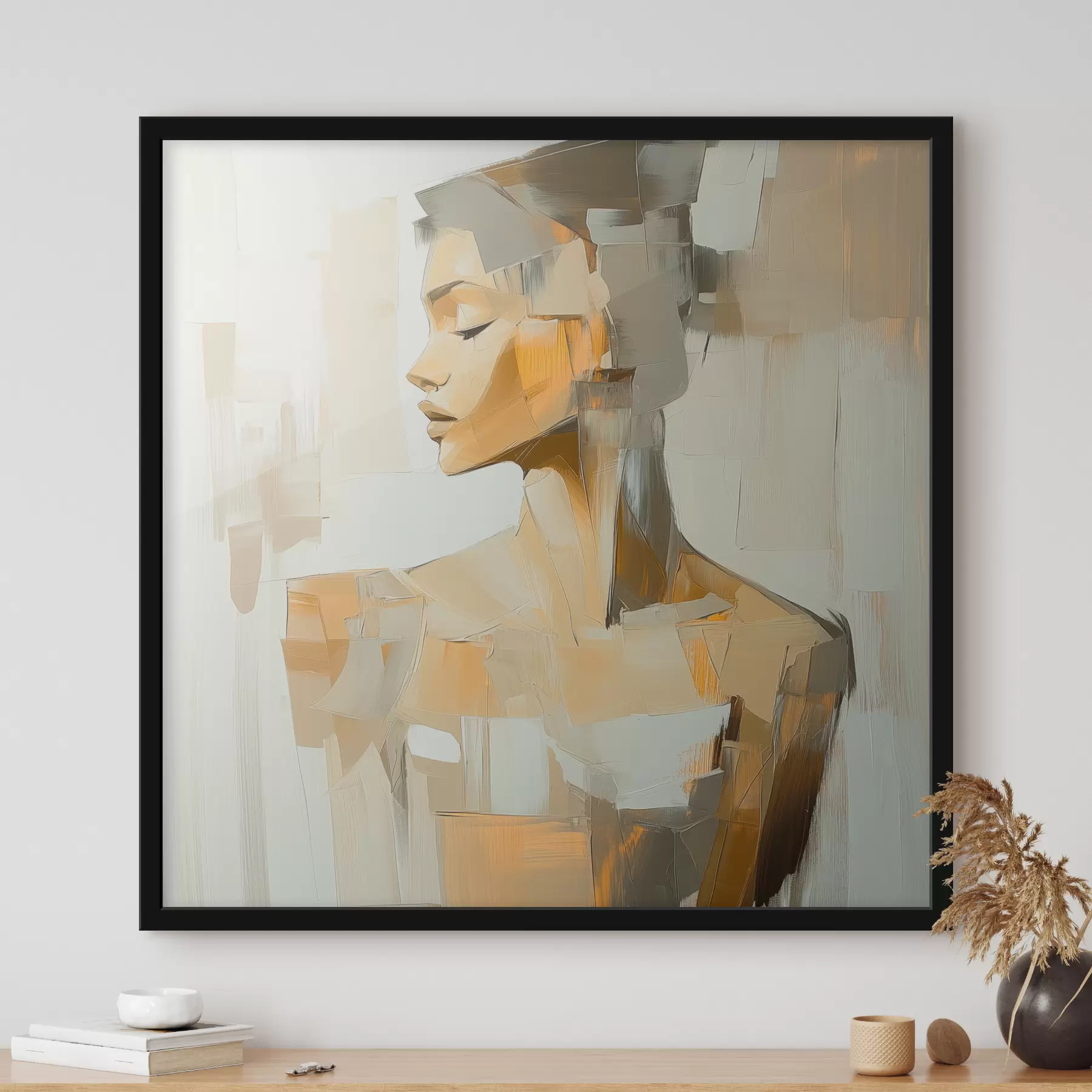 Fototapety Abstrakcia ženy s ťahmi štetca f40739