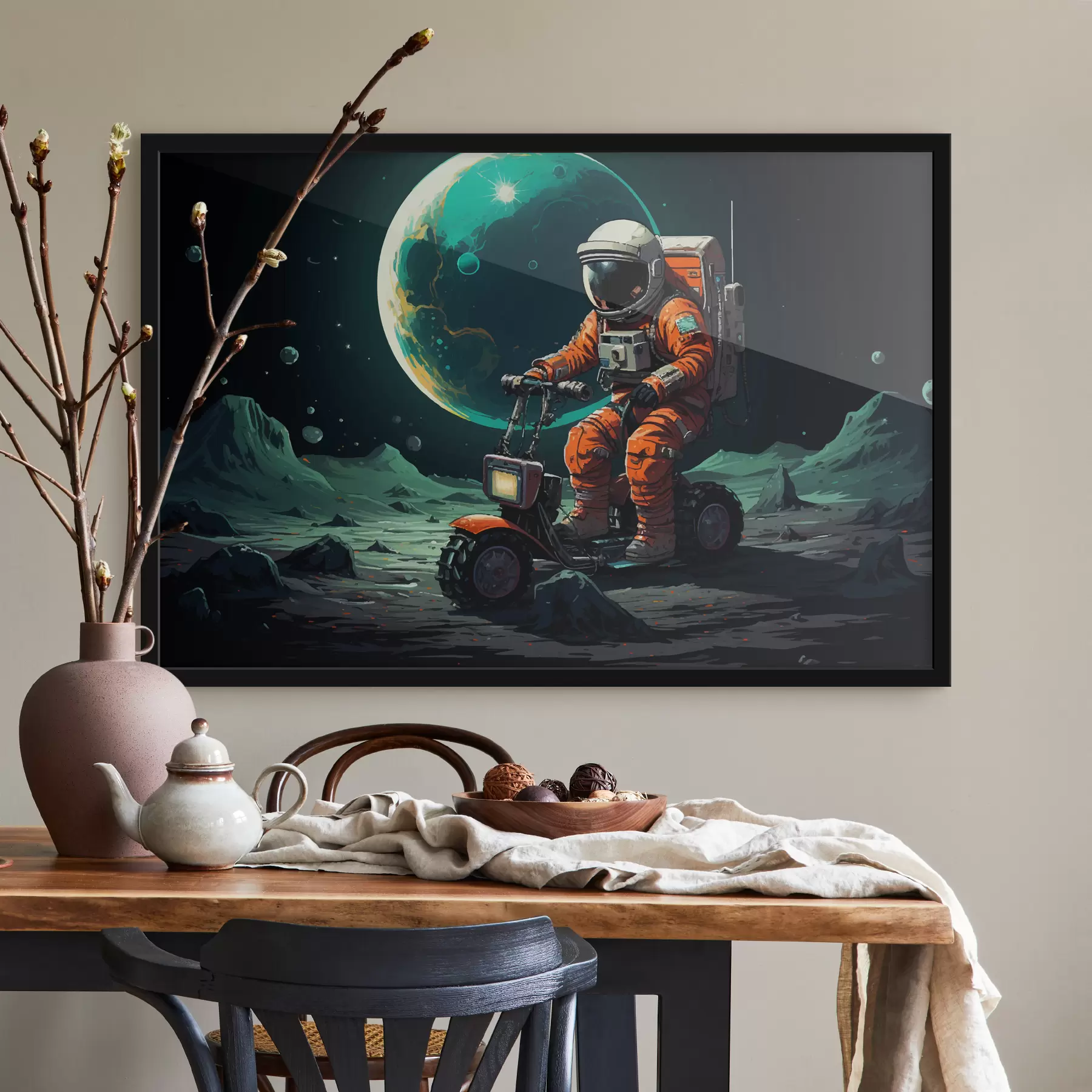 Obraz Astronaut na Mesiaci f40837