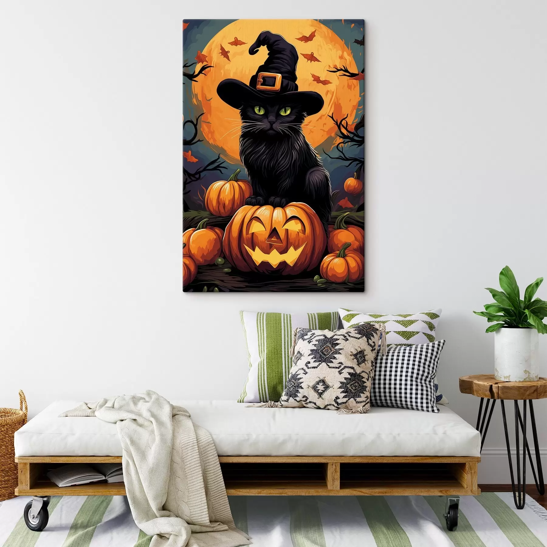 Obraz Halloween mačka s41113