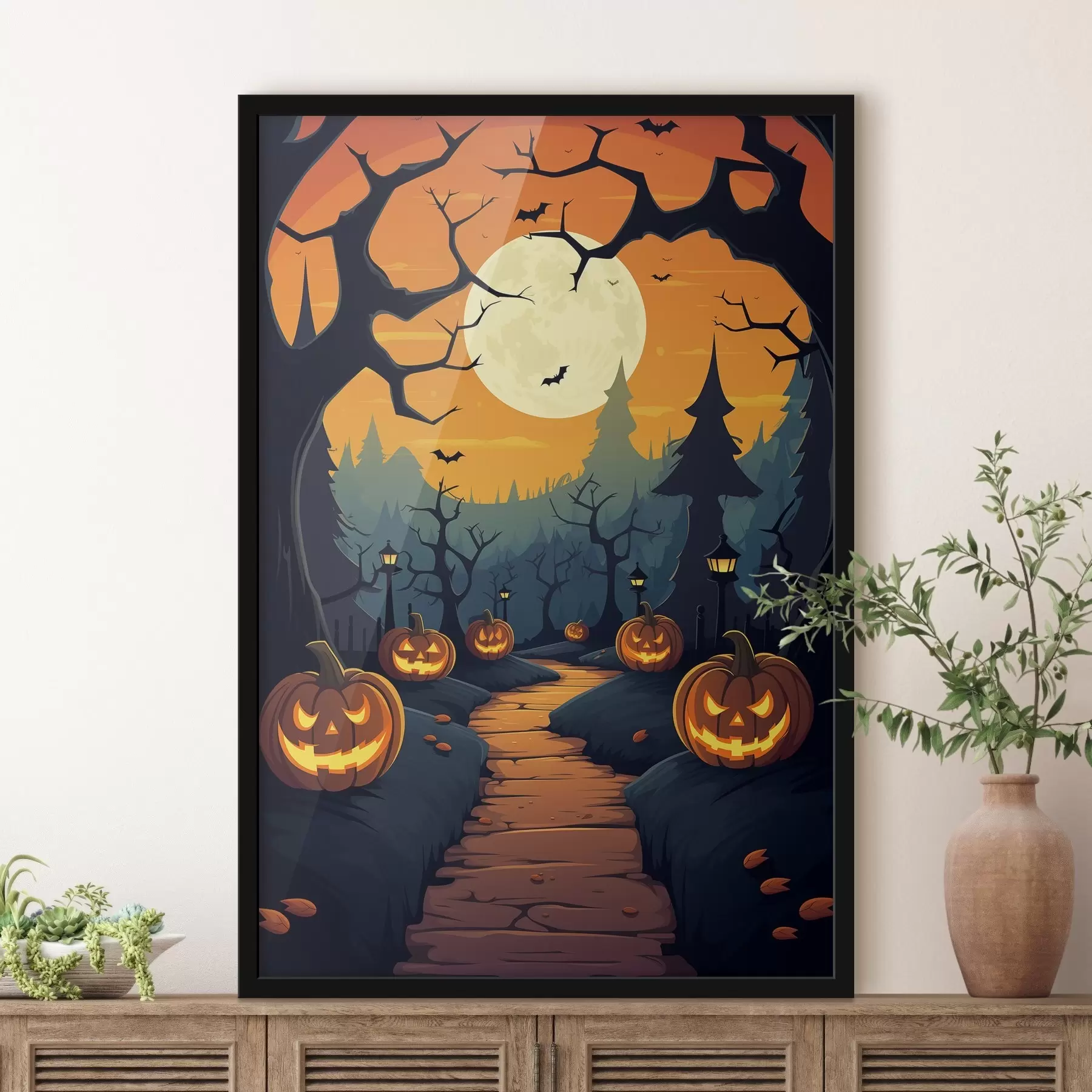 Fototapety Halloween, cesta v lese f41135