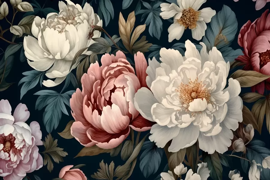 Fototapety Pivonky w01845