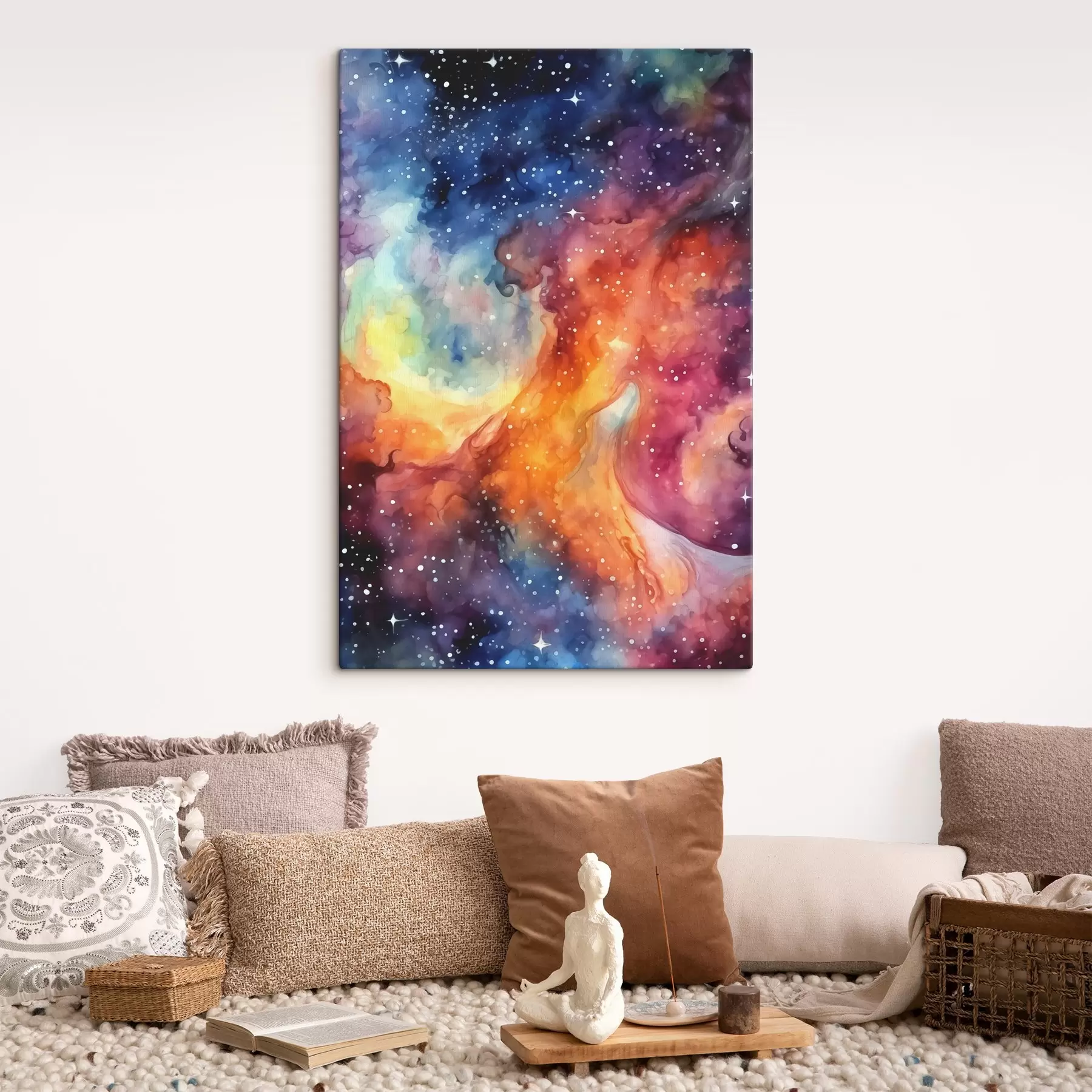 Obraz Žiarivé farby vesmírneho priestoru s39019