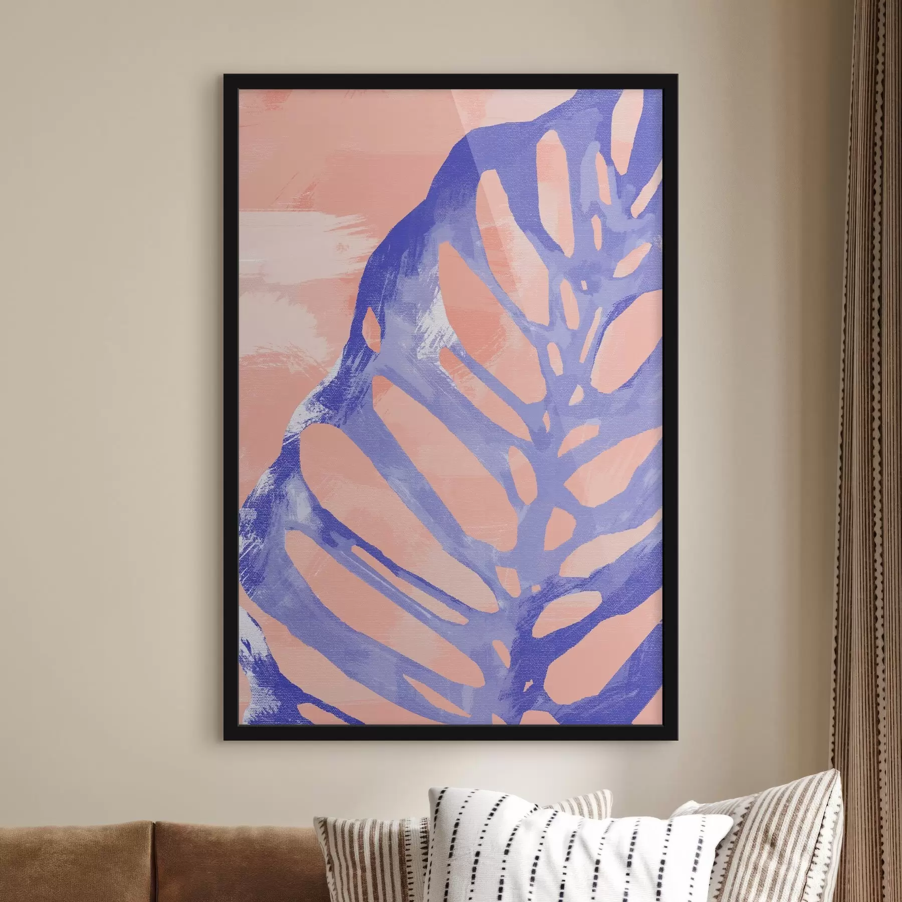 Fototapety Modrý a fialový list f38284