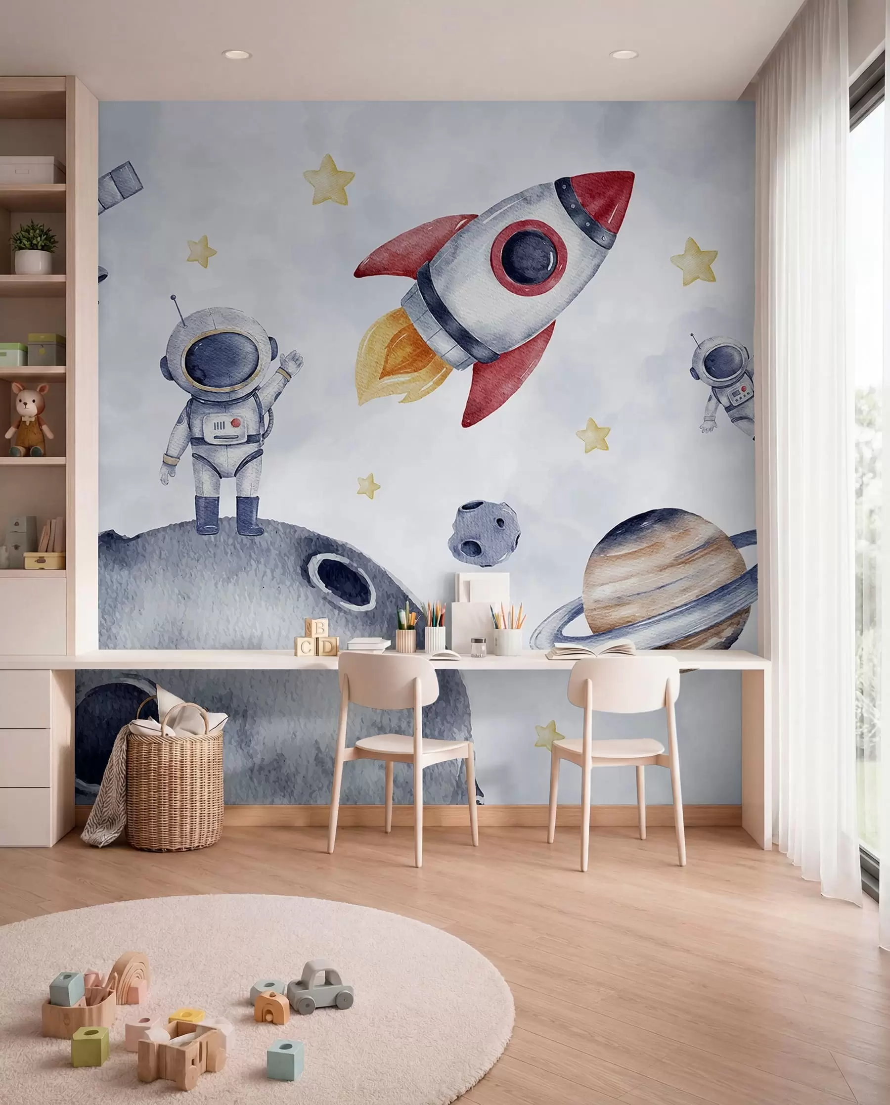 Fototapety Malí astronauti v lete w01461