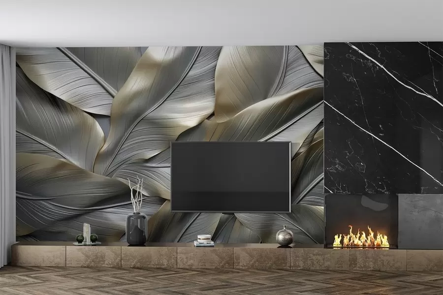 Fototapety Objemové banánové listy w08394